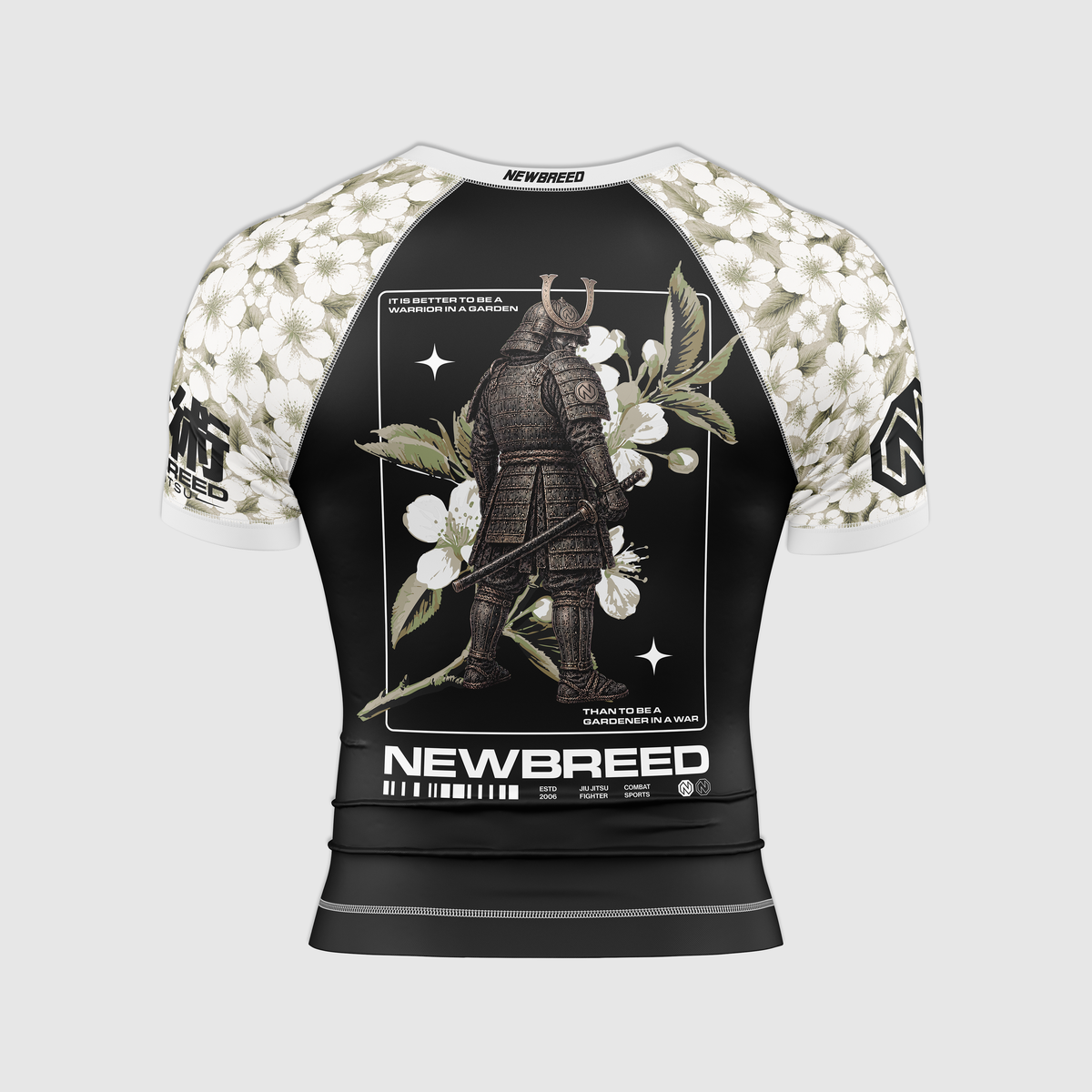 Warrior in a Garden Short Sleeve Rashguard