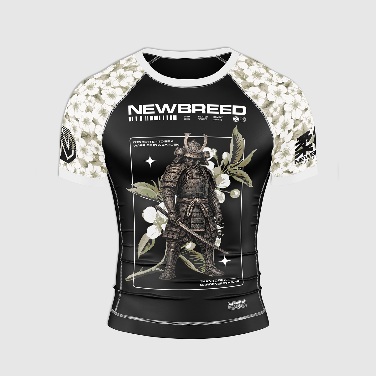 Warrior in a Garden Short Sleeve Rashguard
